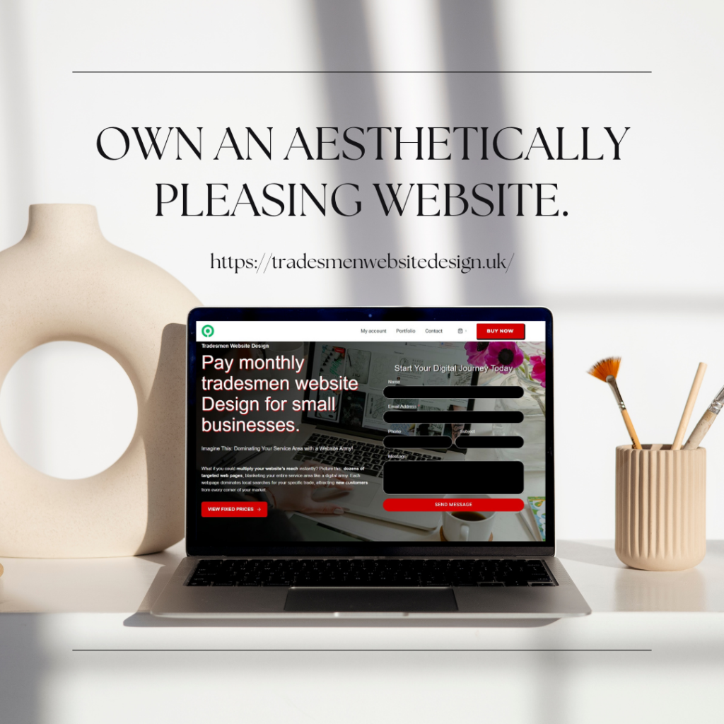 website mockup image