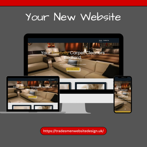 Bedford carpet cleaning mockup image